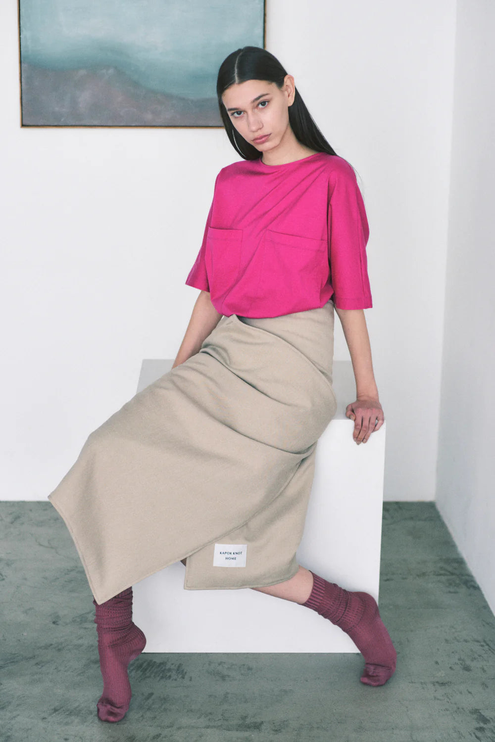"巻きスカート"ブランケット/Wearable Blanket -skirt-