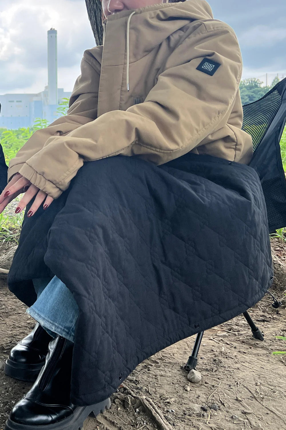 ファッションなデザイン VONDELフォンデル ショールカラー ジレ ベスト コート 未使用 ジャケット・アウター