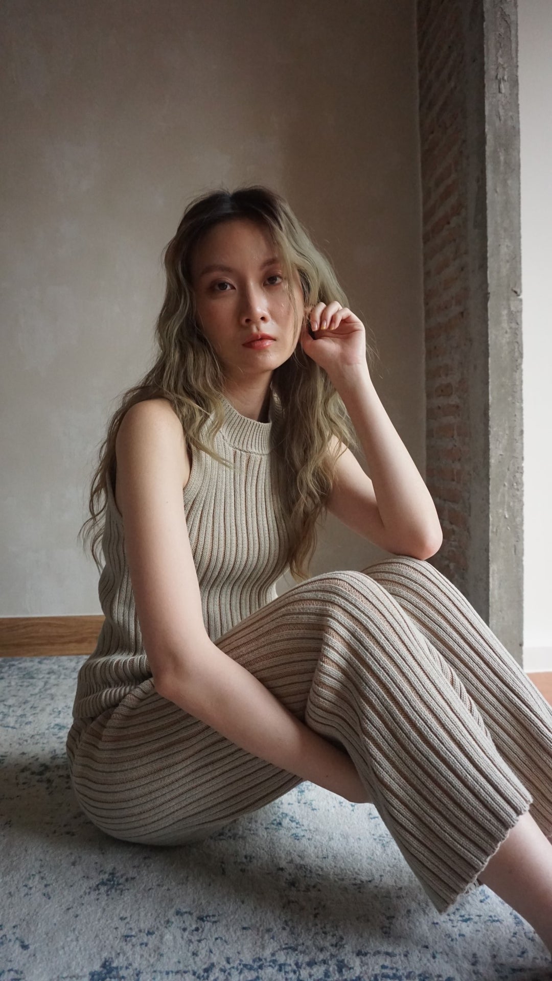 薄手ニットパンツ/COCONUT TROUSERS〈グリーン、ホワイト〉 – VISAL MALL