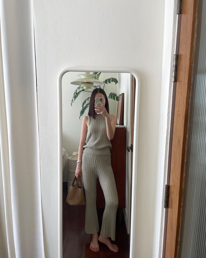 薄手ニットパンツ/COCONUT TROUSERS〈グリーン、ホワイト〉 – VISAL MALL