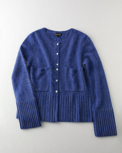 カシミヤジャケット/Indigo Japanese brushing Cashmere jacket