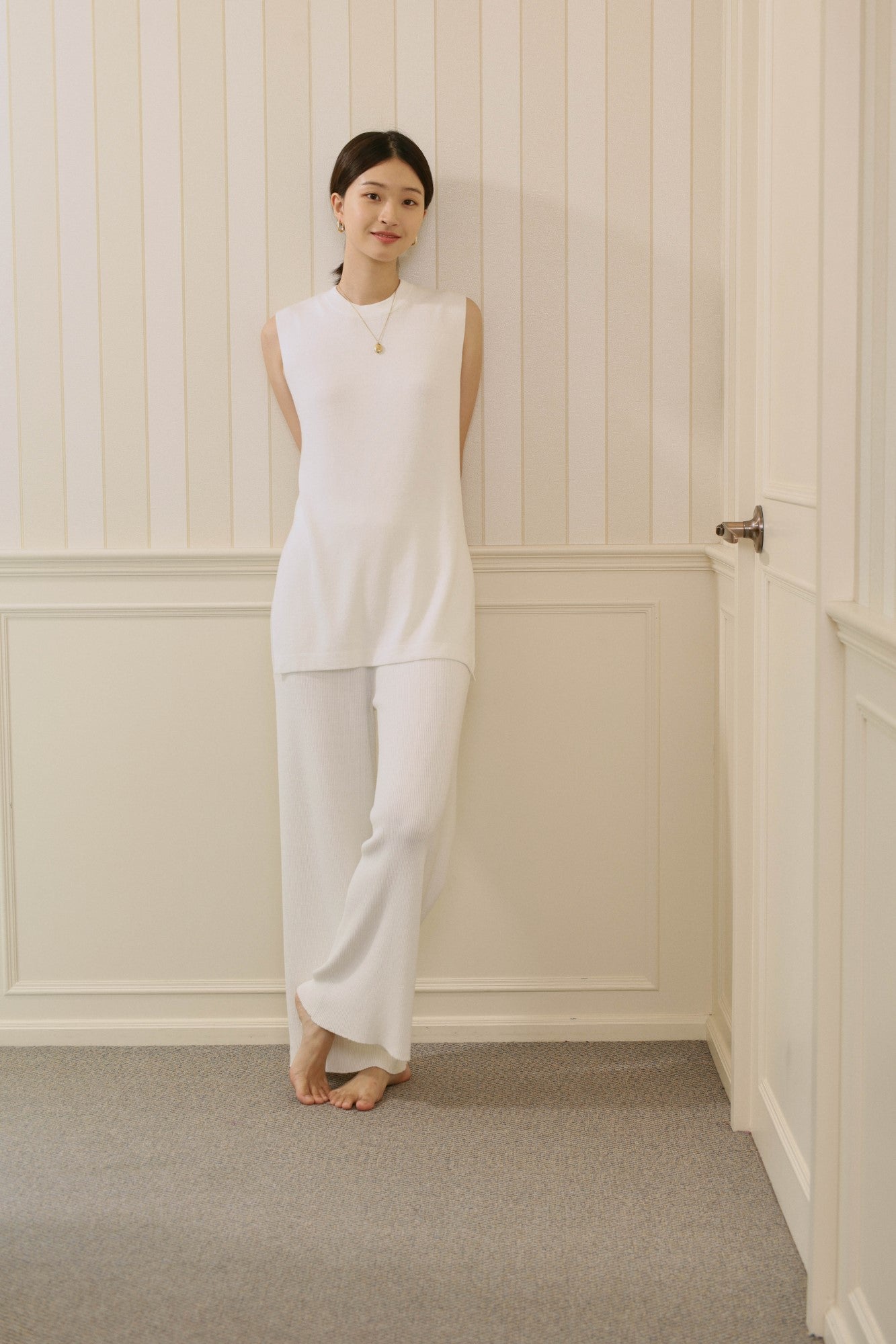 ニットパンツ/Vivian Long Trousers（全2色）