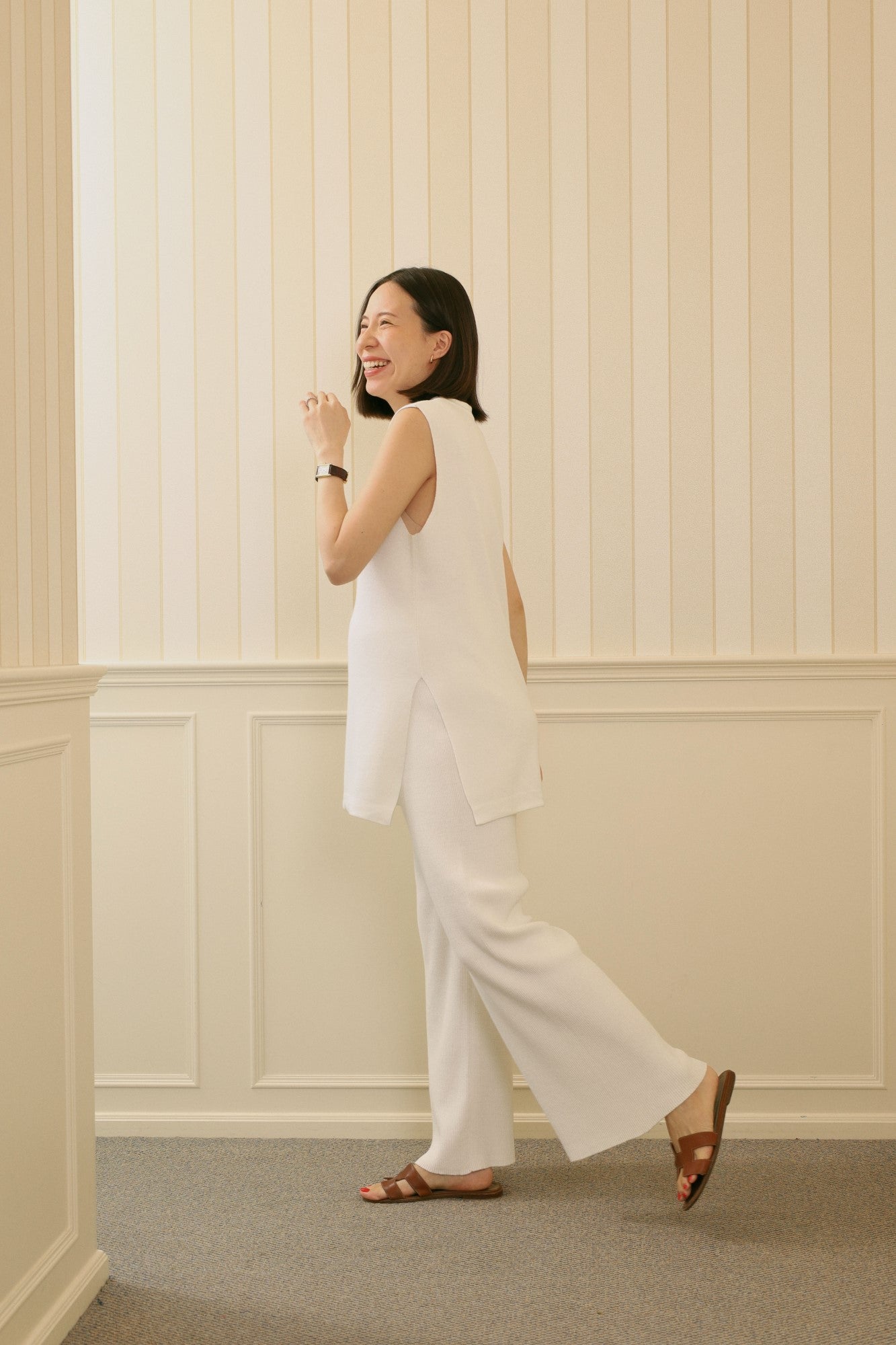 ニットパンツ/Vivian Long Trousers（全2色）