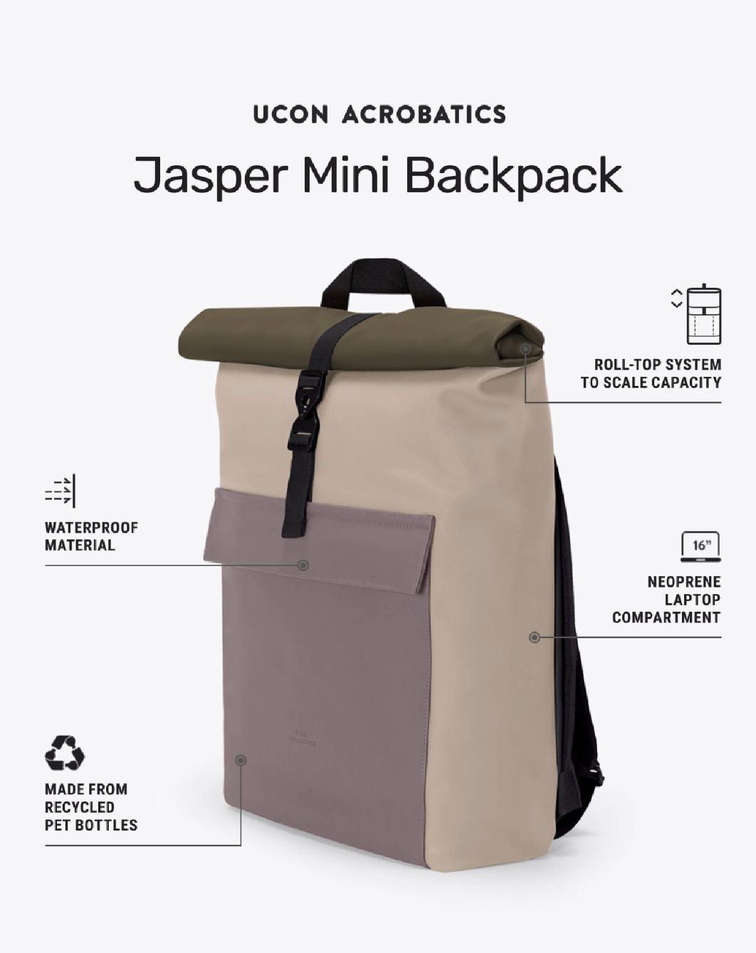 Jasper Mini/サスティナブルリュック(全3色) – VISAL MALL