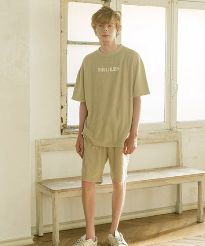 【数量限定！！】両面パイルハーフパンツ〈ライトカーキ、ミントグリーン〉