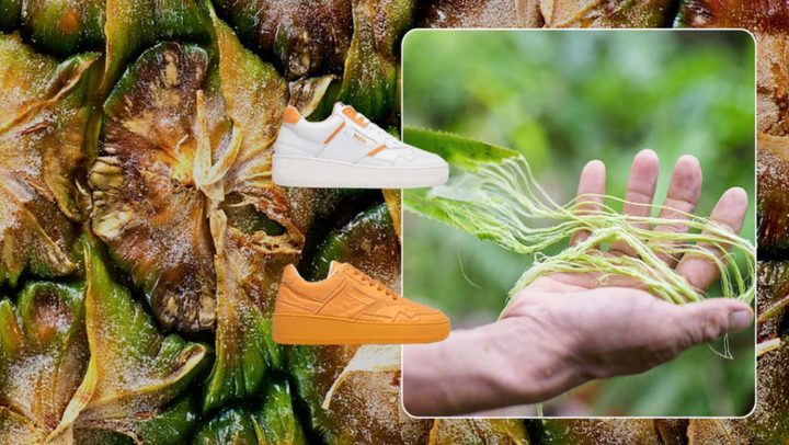 数量限定!】ヴィーガンレザースニーカー〖パイナップル 数量限定!】ヴィーガンレザースニーカー〖パイナップル