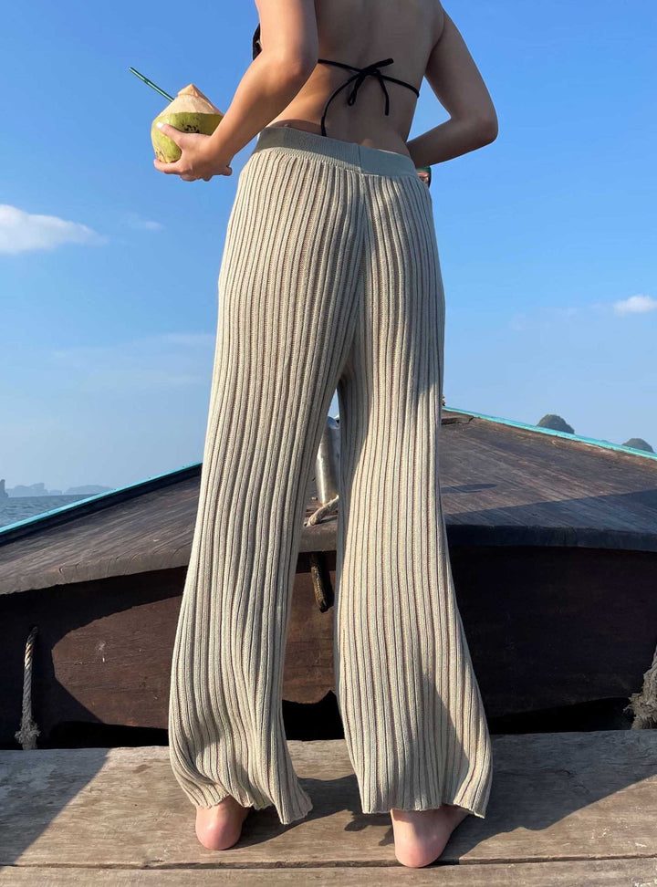 薄手ニットパンツ/COCONUT TROUSERS〈グリーン、ホワイト〉 – VISAL MALL